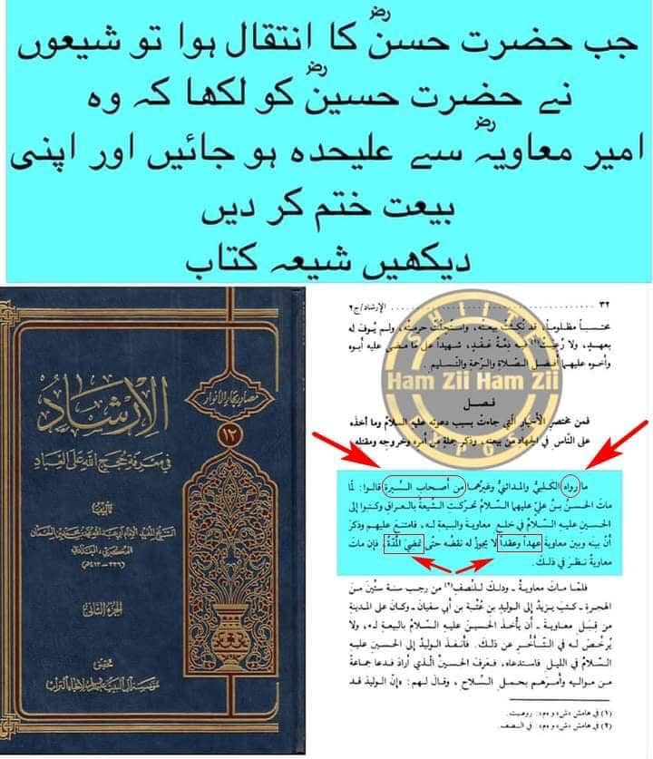 امام حسین علیہ السلام کی معاویہ سے بیعت