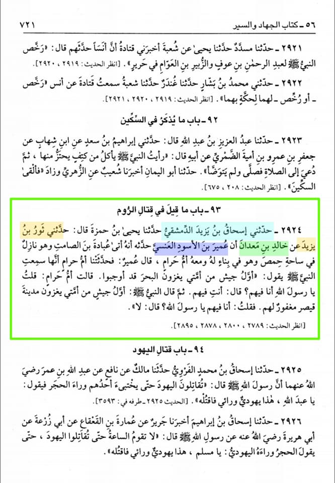 اول جیش یغزون البحر کا جواب
