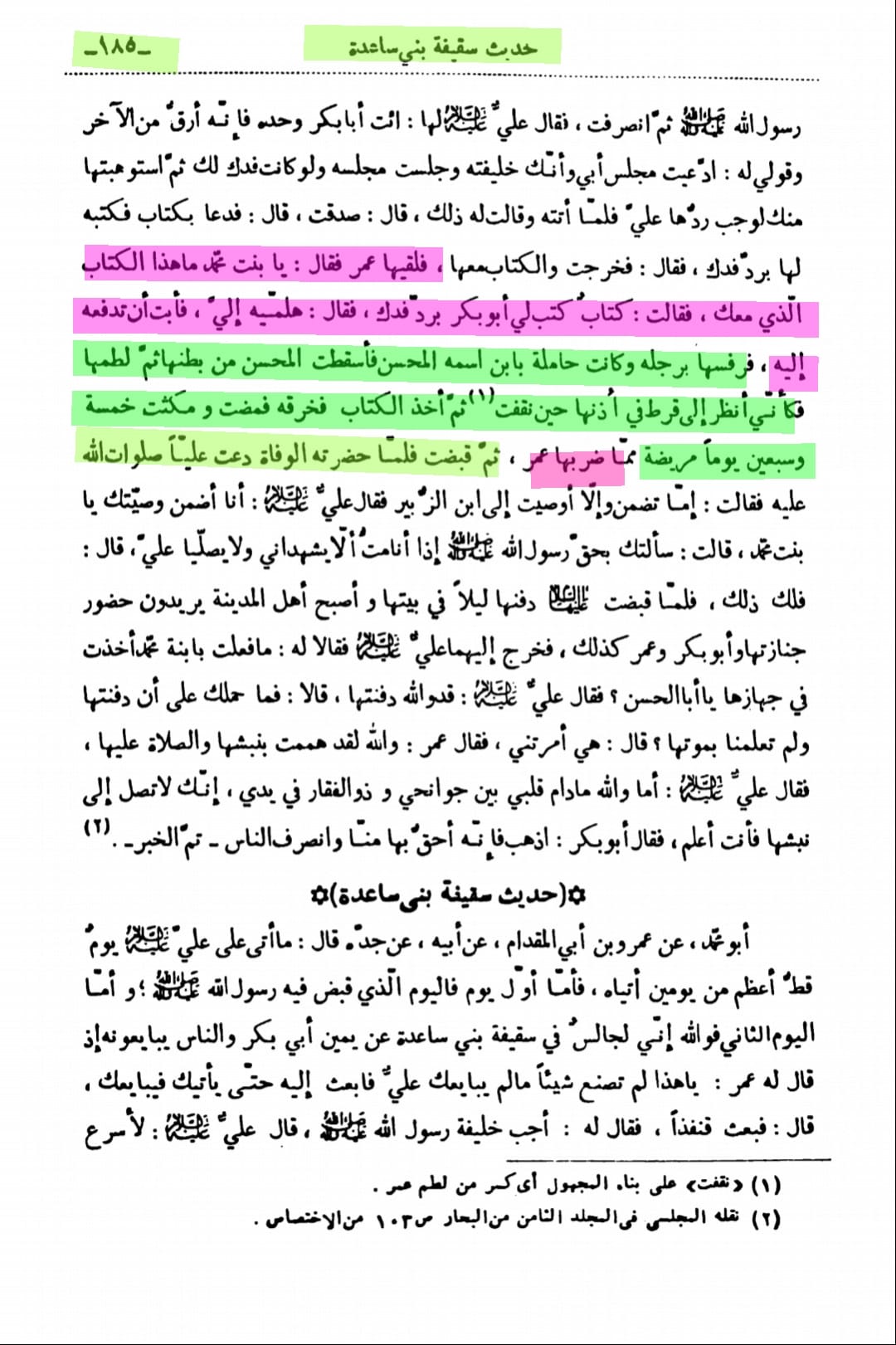کیا شیــــخ مــــفیـــد تغمدہ اللہ علیہ سیدہ فاطـــمہ سلام اللہ علیھا پر کیے گئے مظالم سے انکار کیا ہے؟